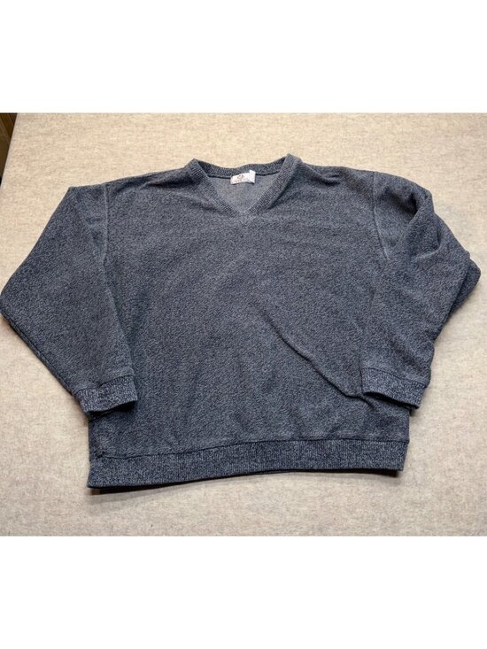 Columbia Knit Other - Vintage 90s Columbia Knit Made in USA Grey V-neck Sweater Men's Large